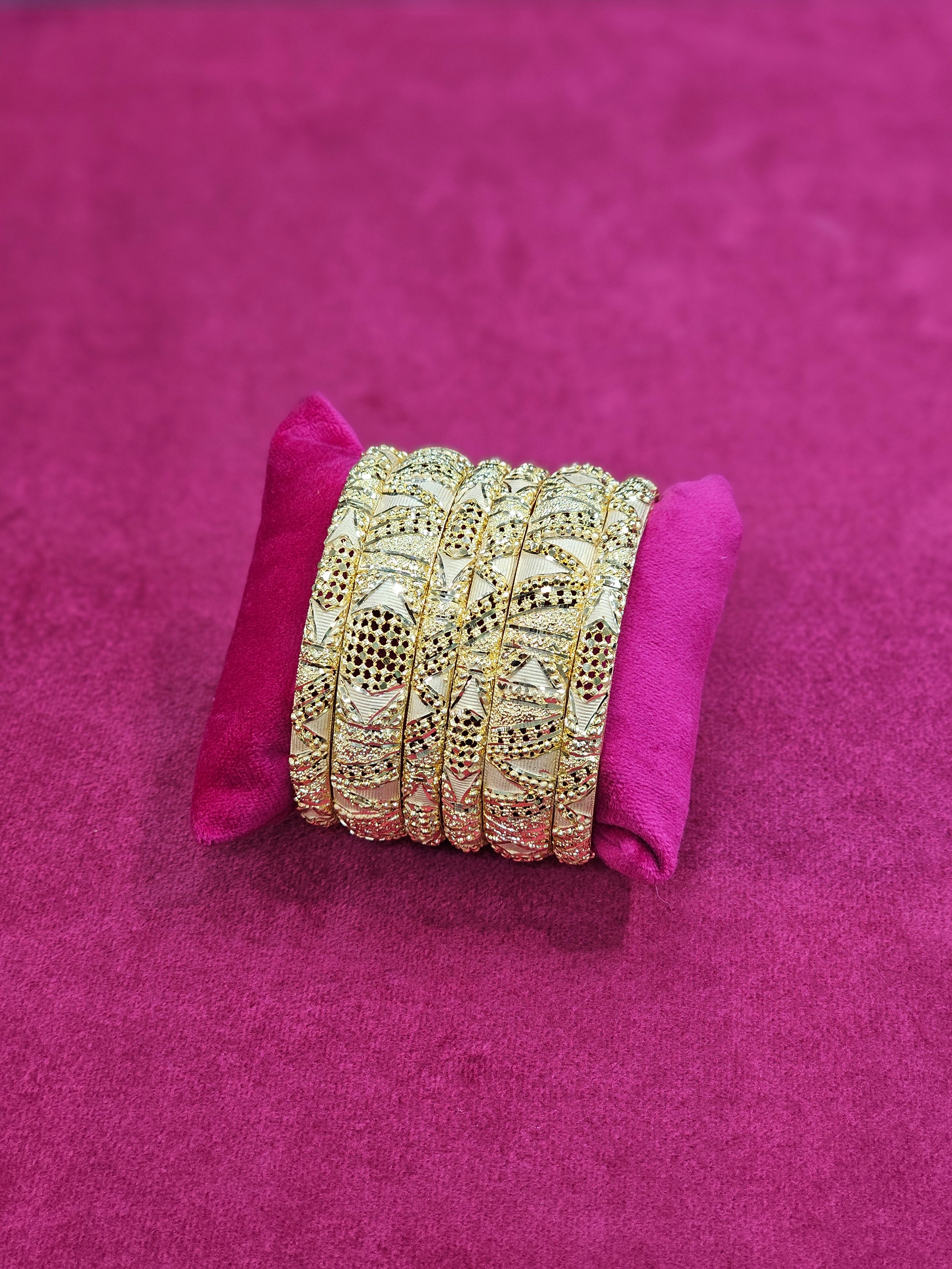 Gold Forming Bangle 6 pair