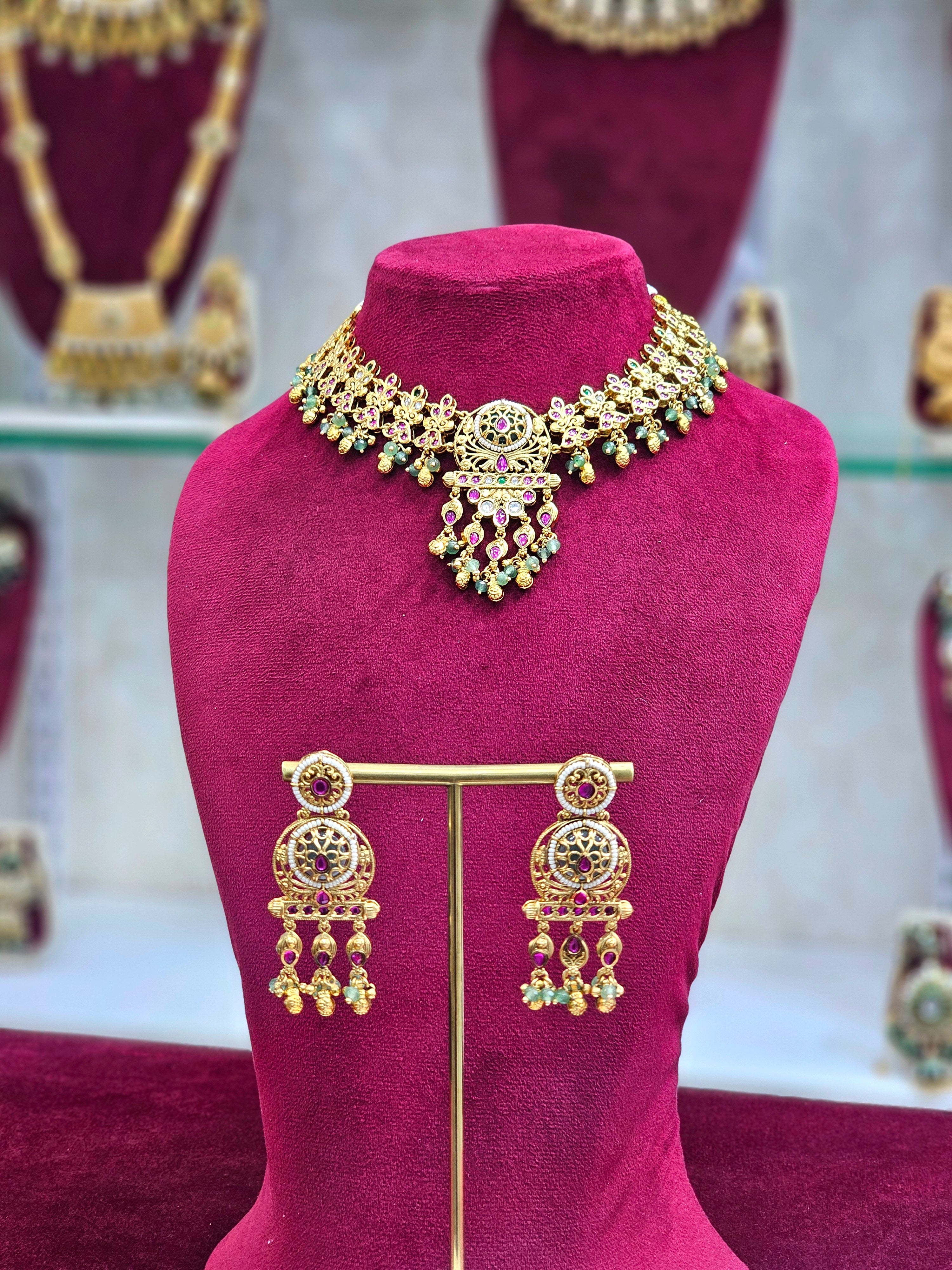 Rajwadi Short Necklace