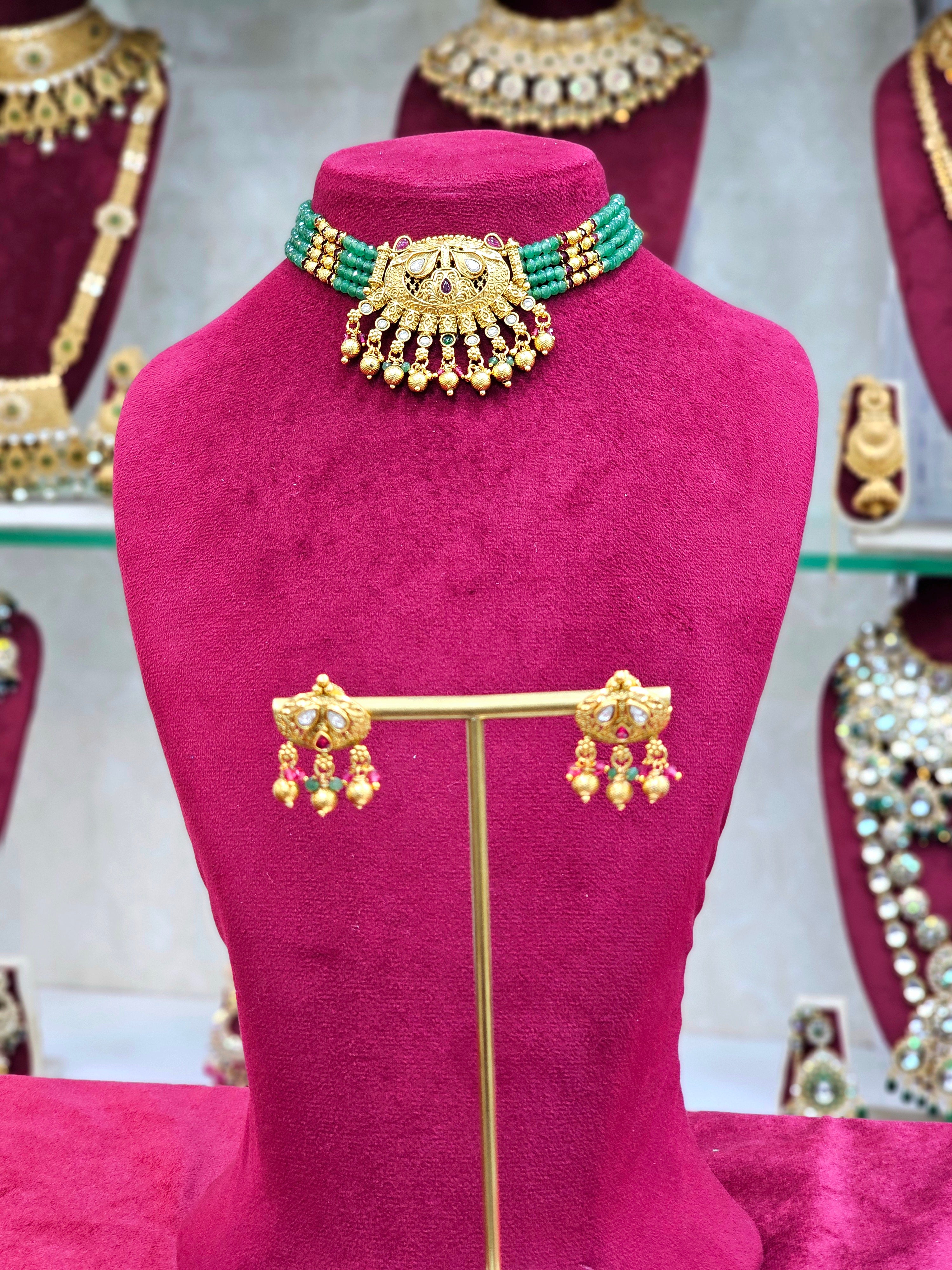 Rajwadi Choker Necklace
