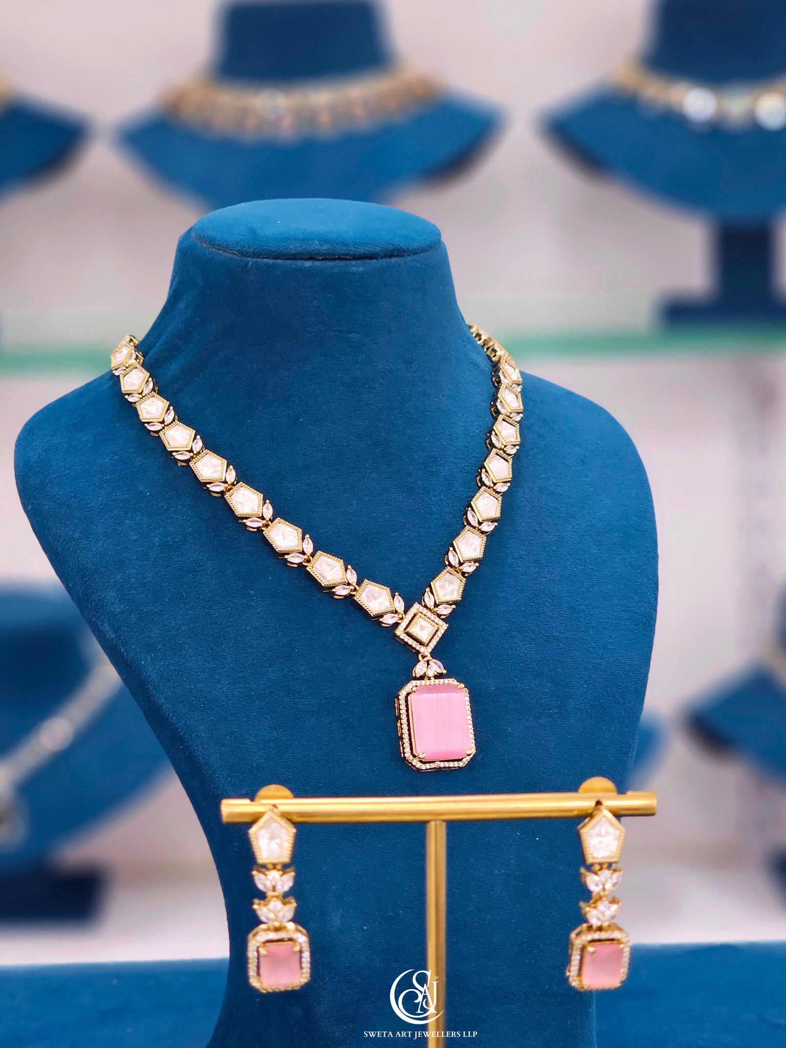 Moissanite Short Necklace