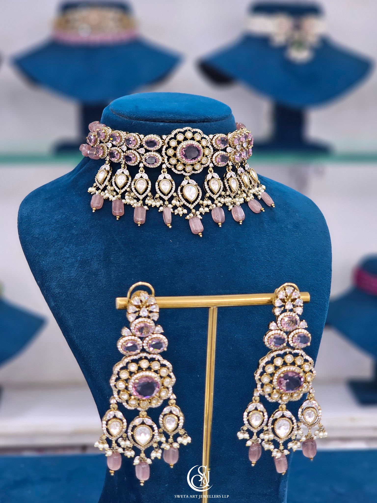 Moissanite Choker Necklace