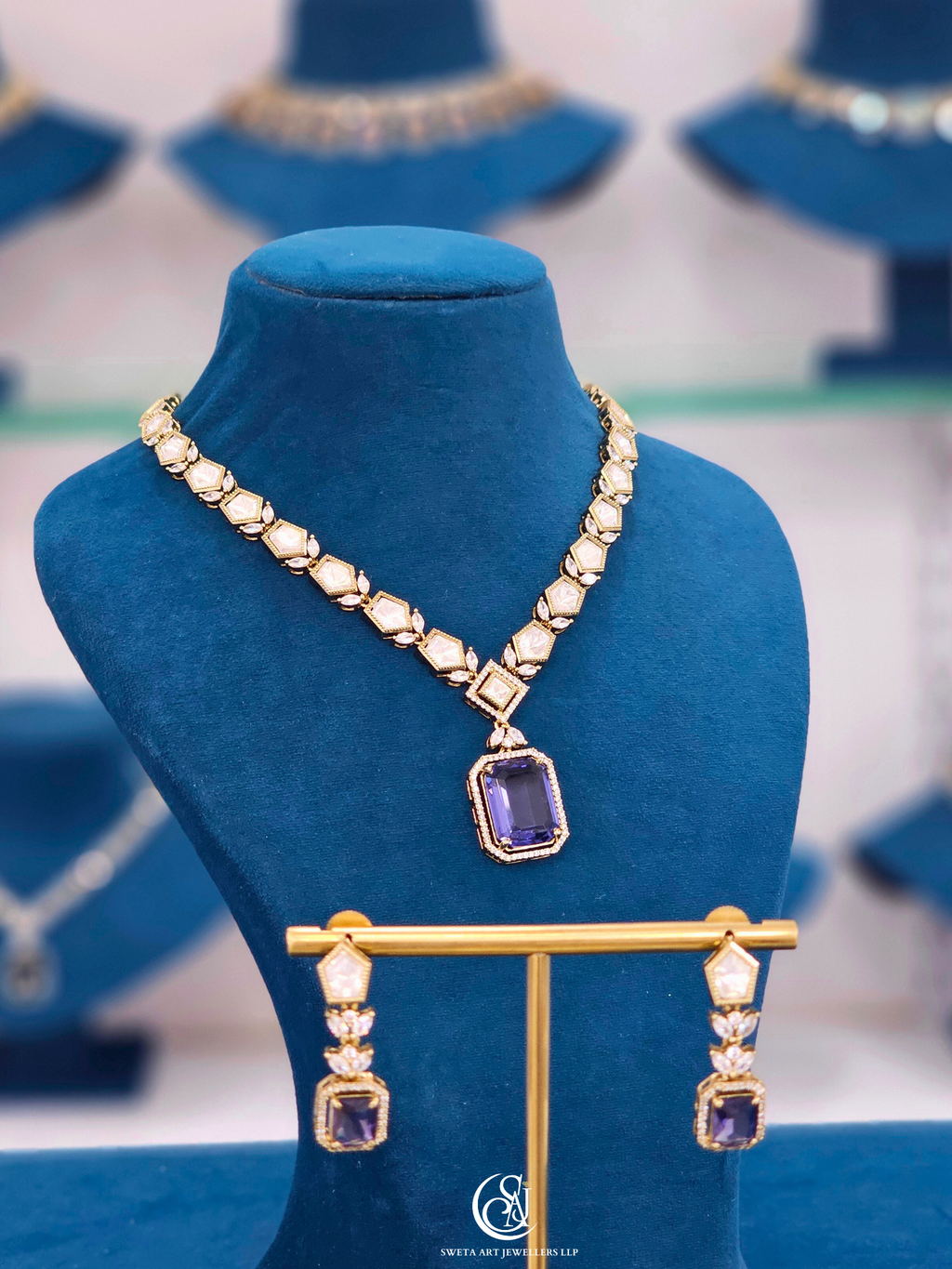 Moissanite Short Necklace