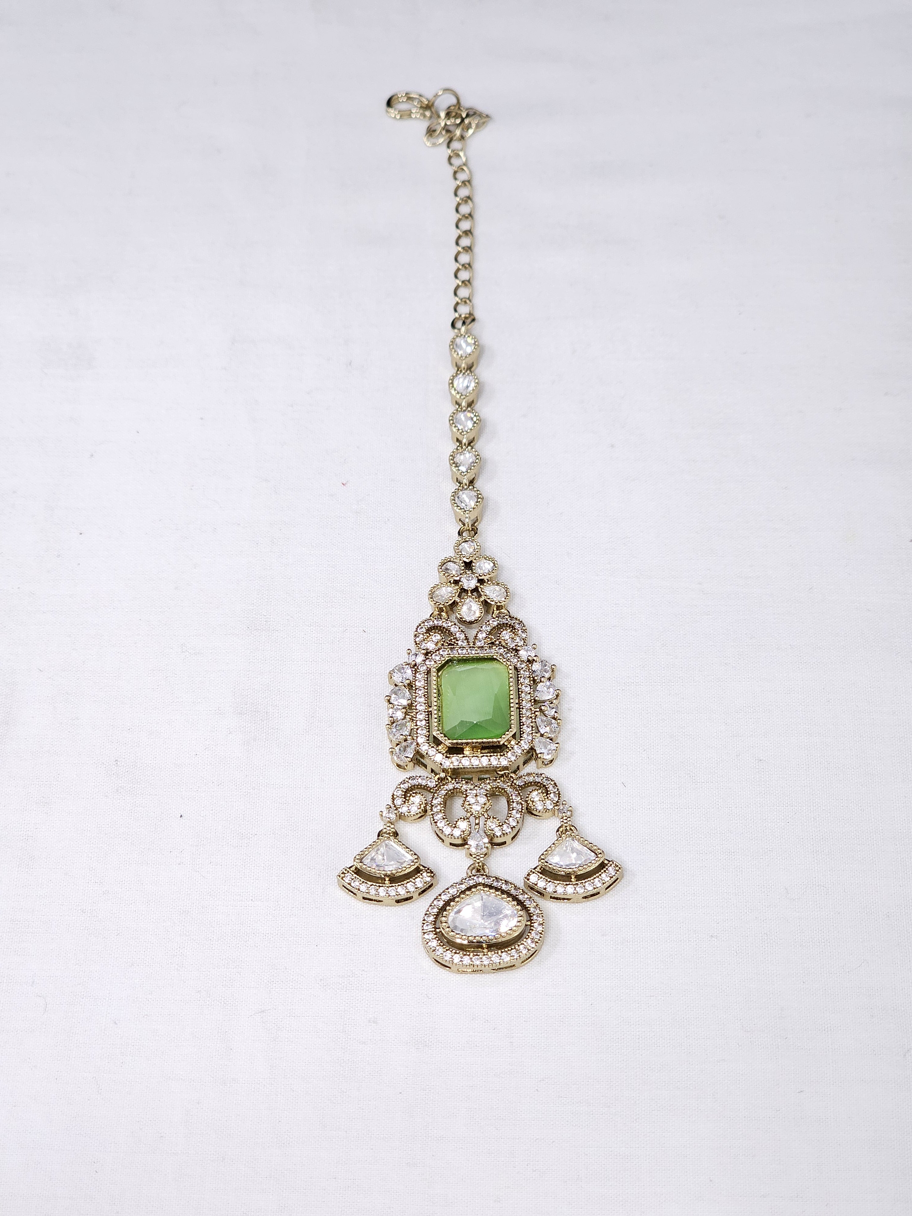 Moissanite Maangtikka