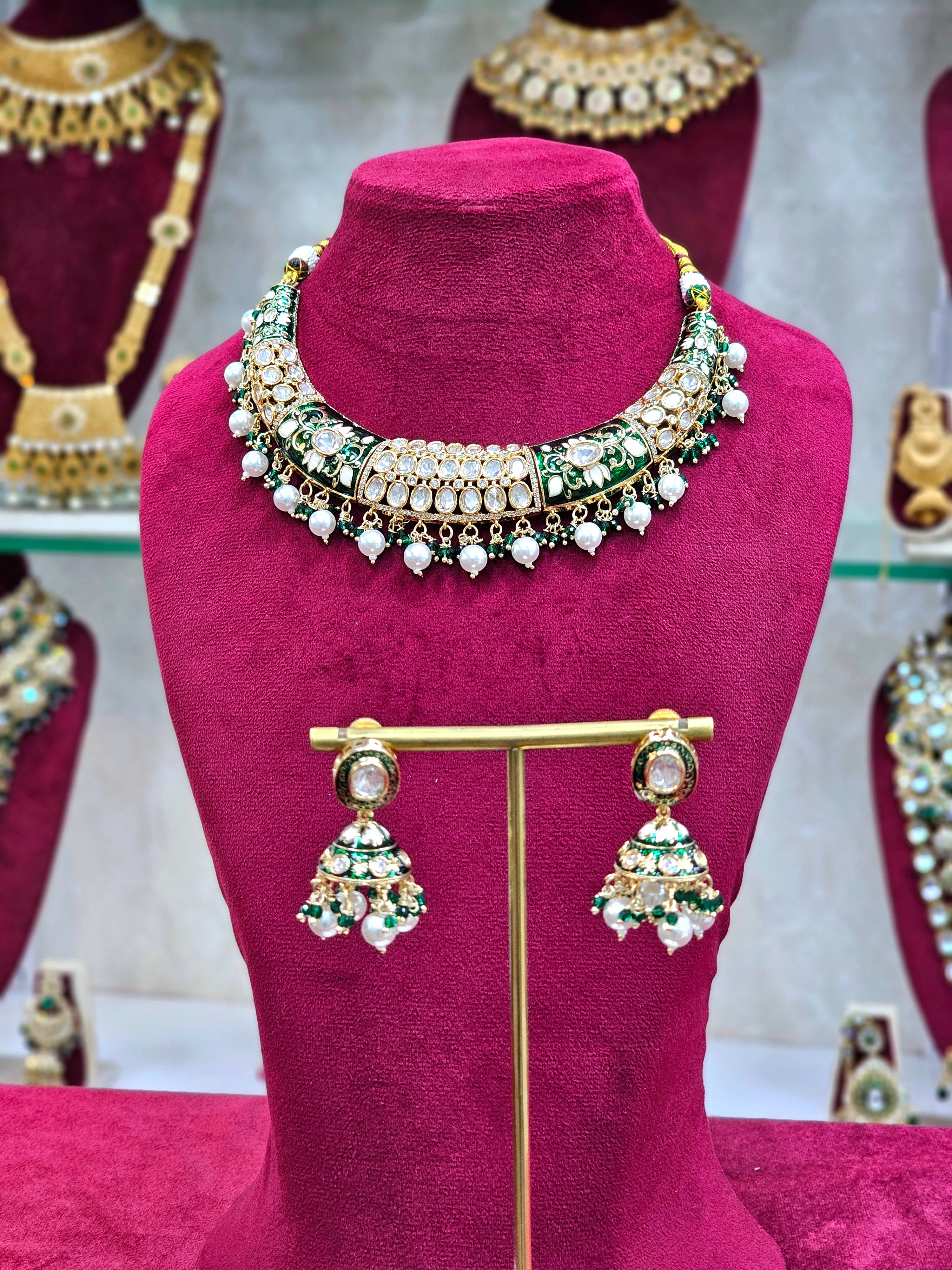 Kundan Short Necklace