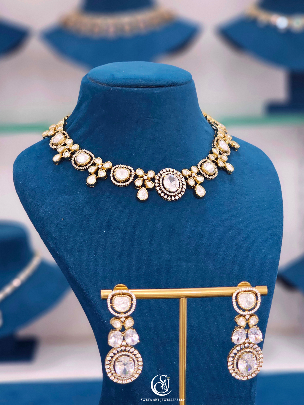 Moissanite Short Necklace