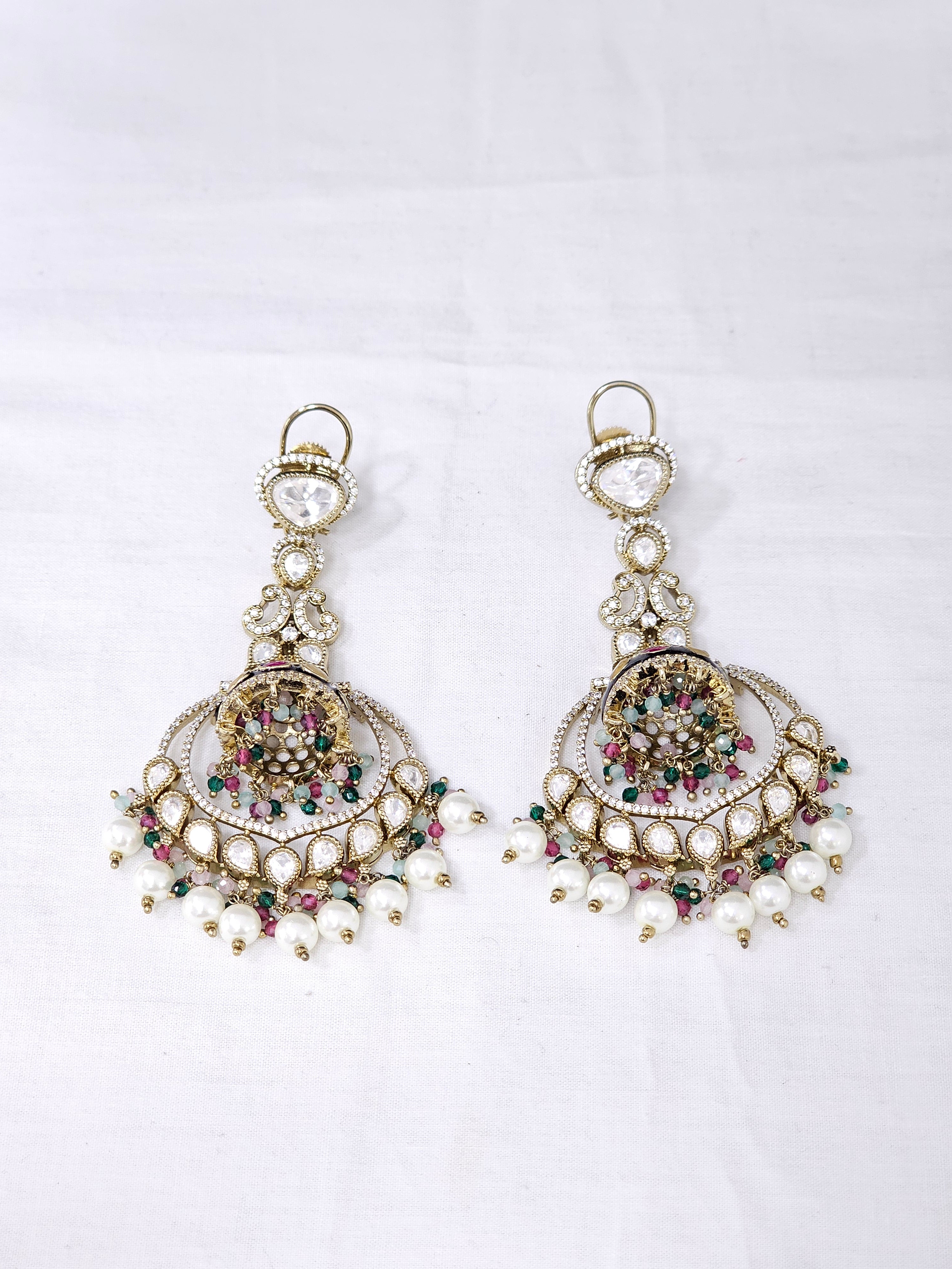 Moissanite Chandbali