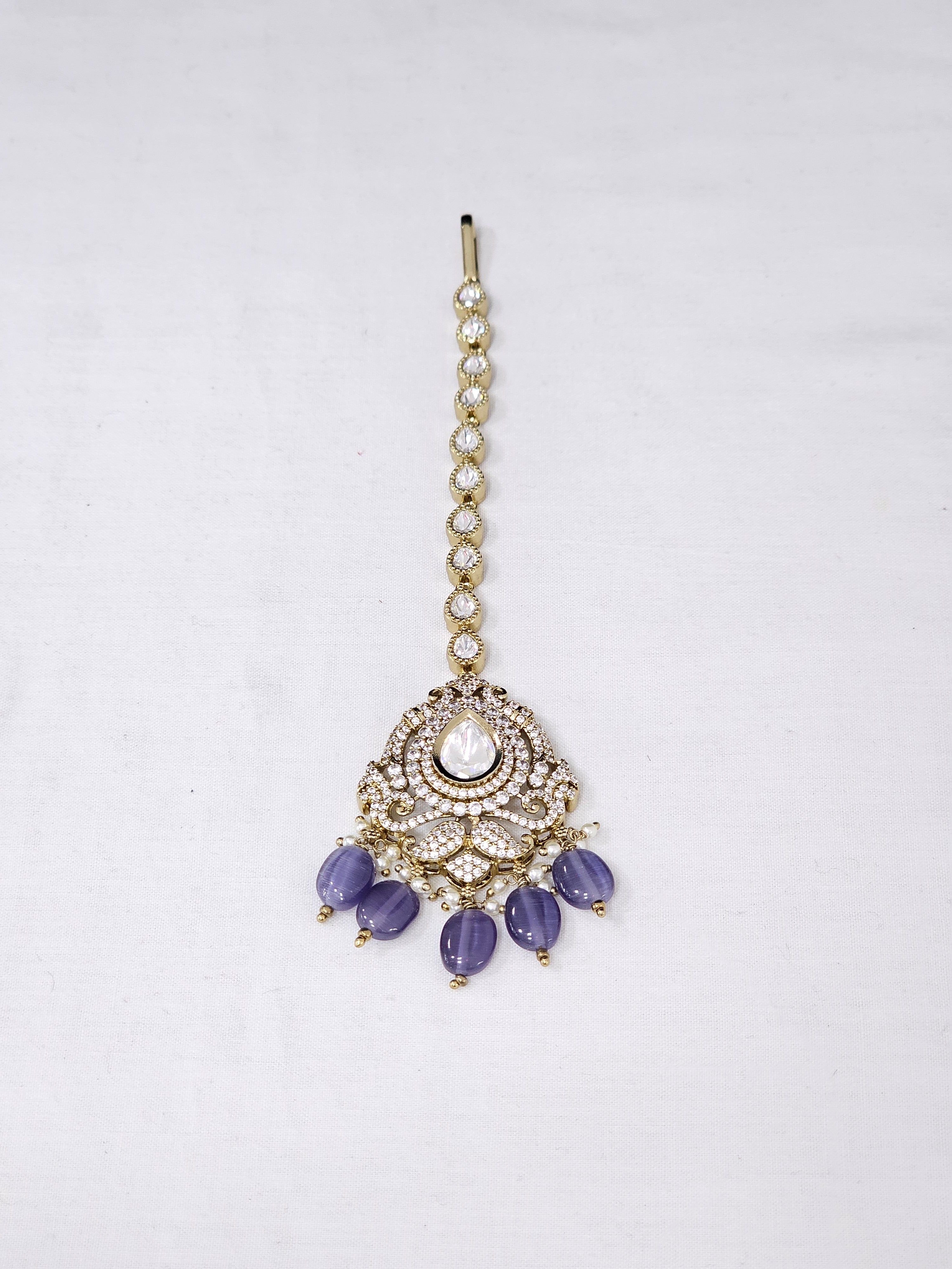 Moissanite Maangtikka