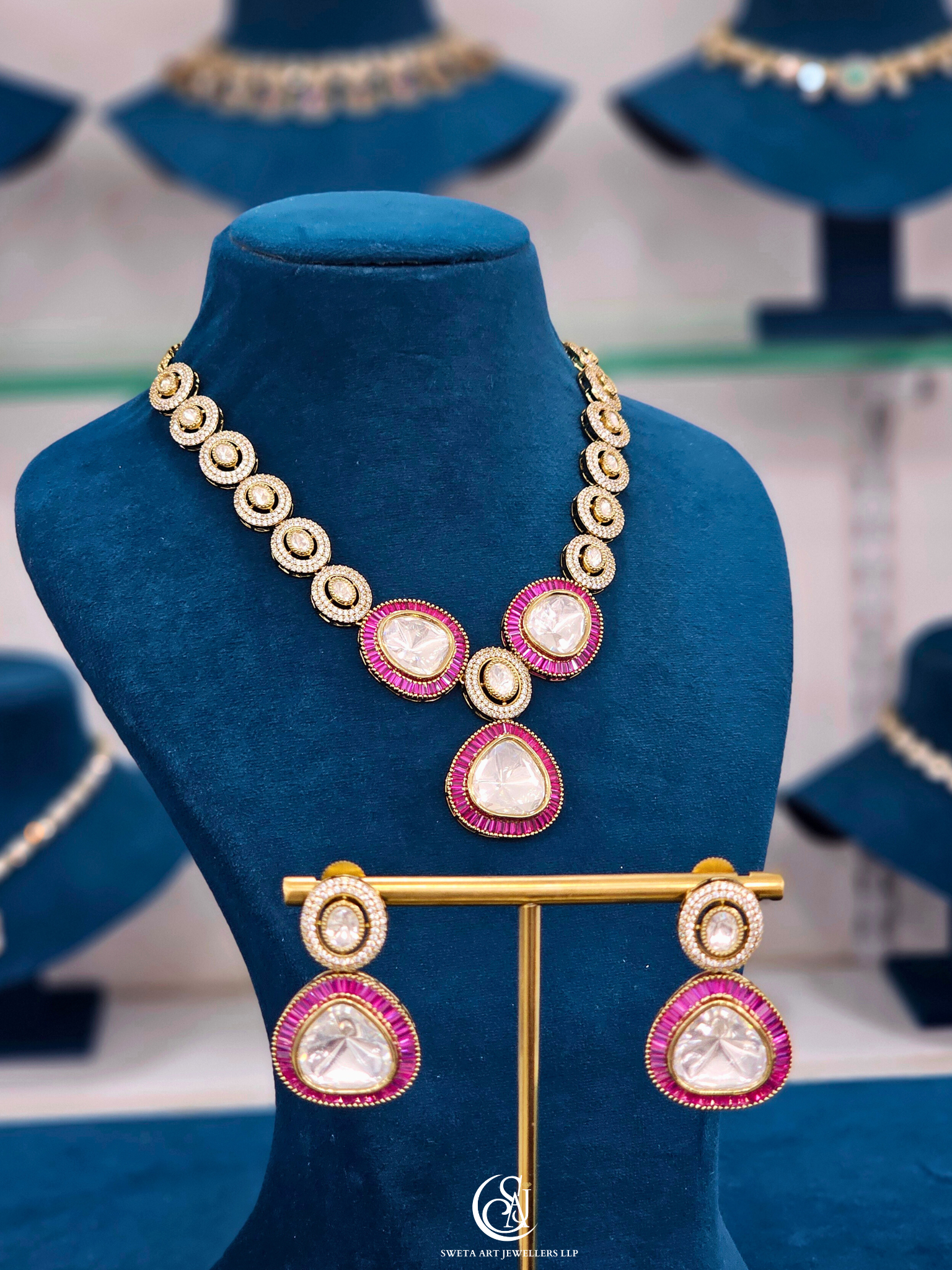 Moissanite Short Necklace