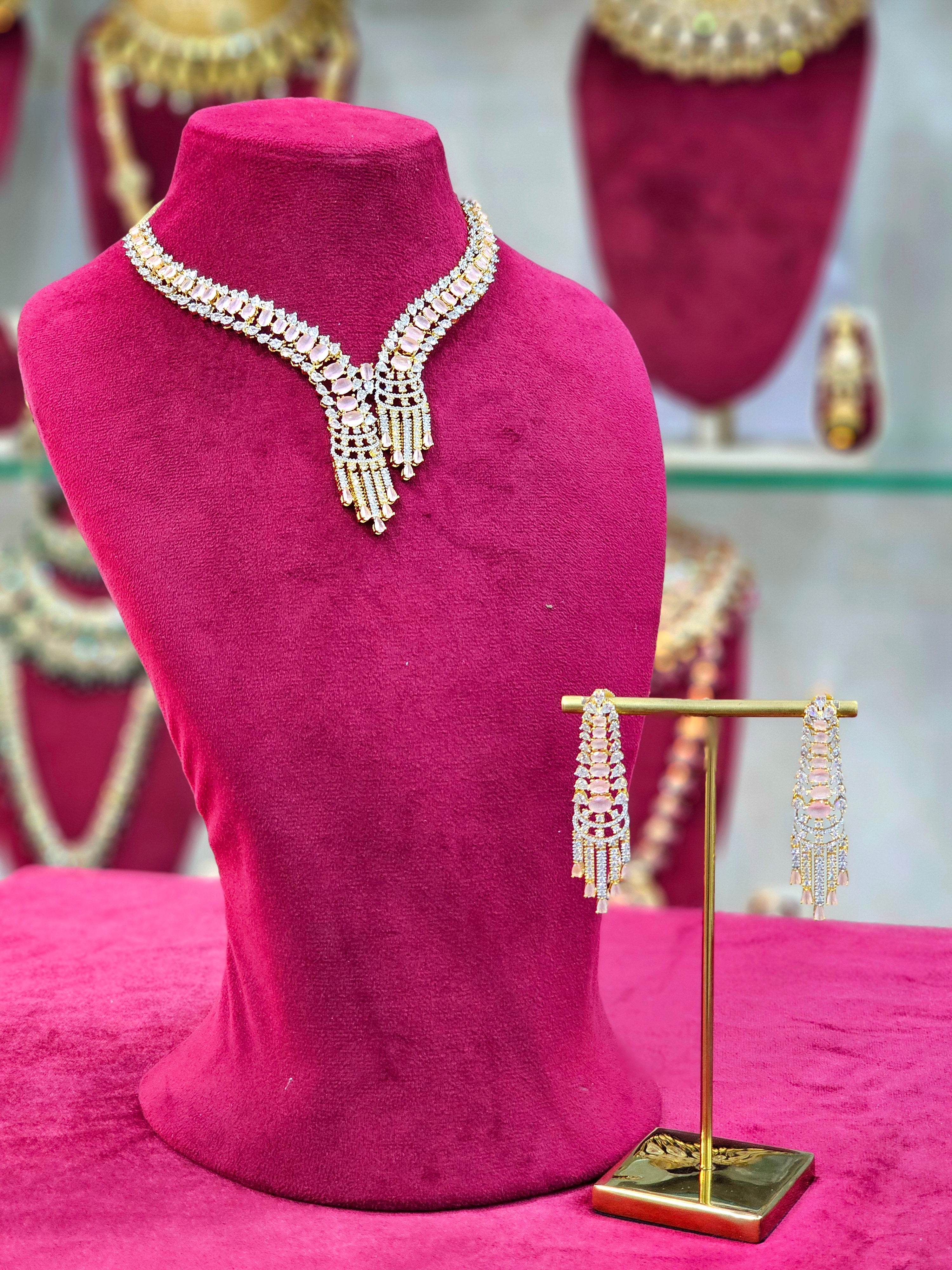 Golden AD Short Necklace