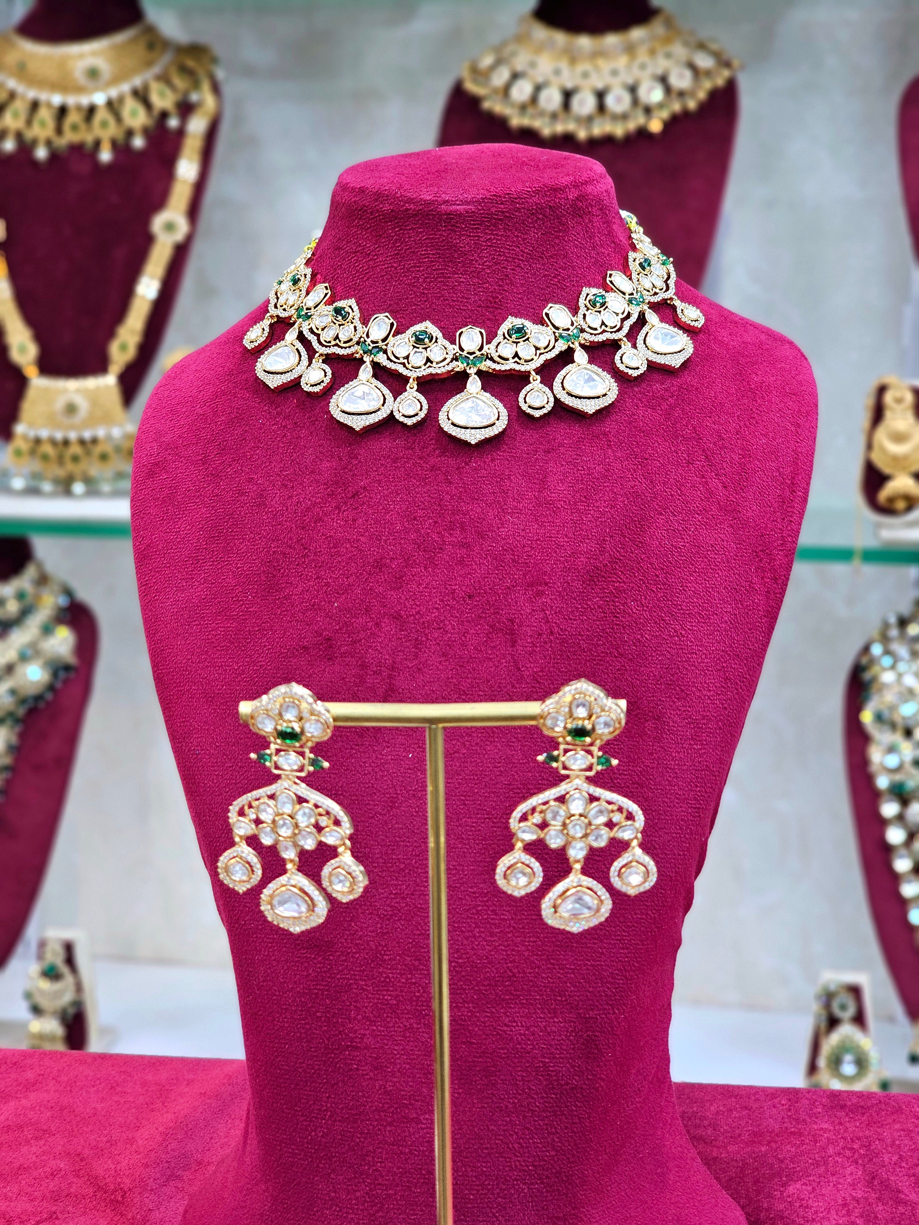 Kundan Short Necklace