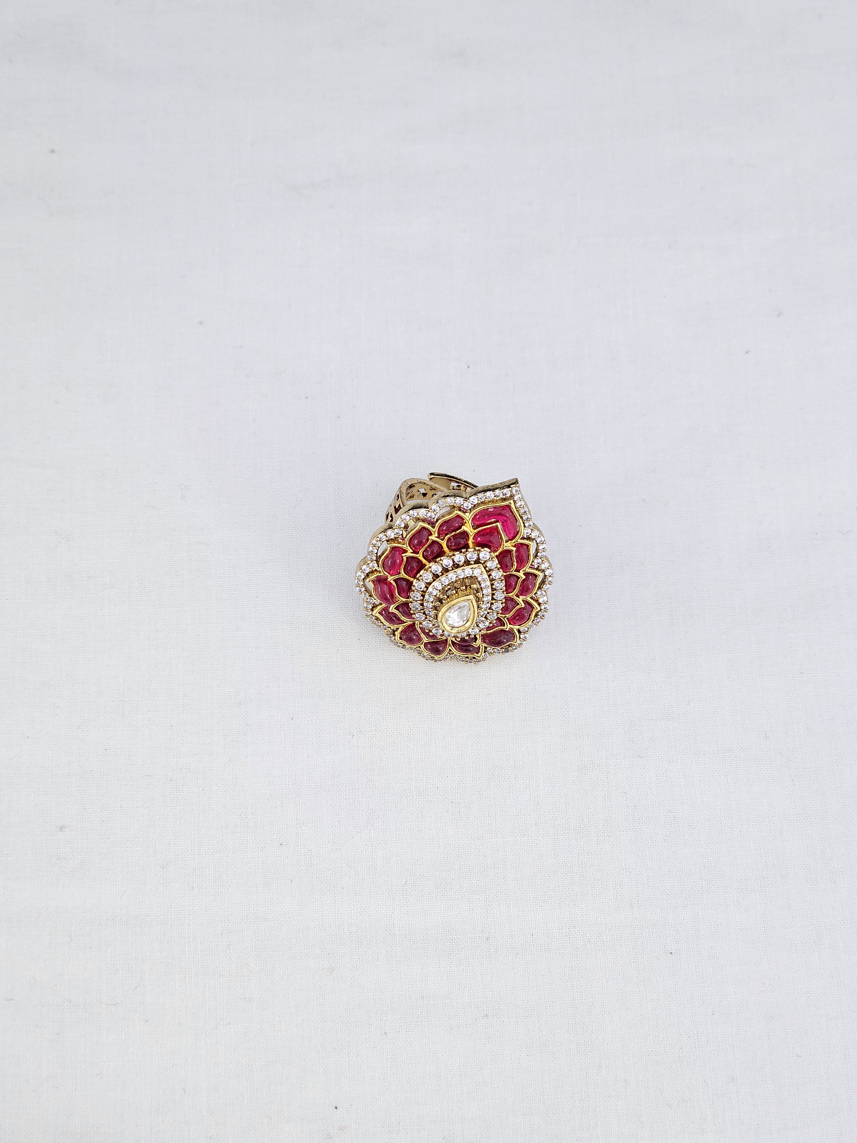 Kundan Finger Ring