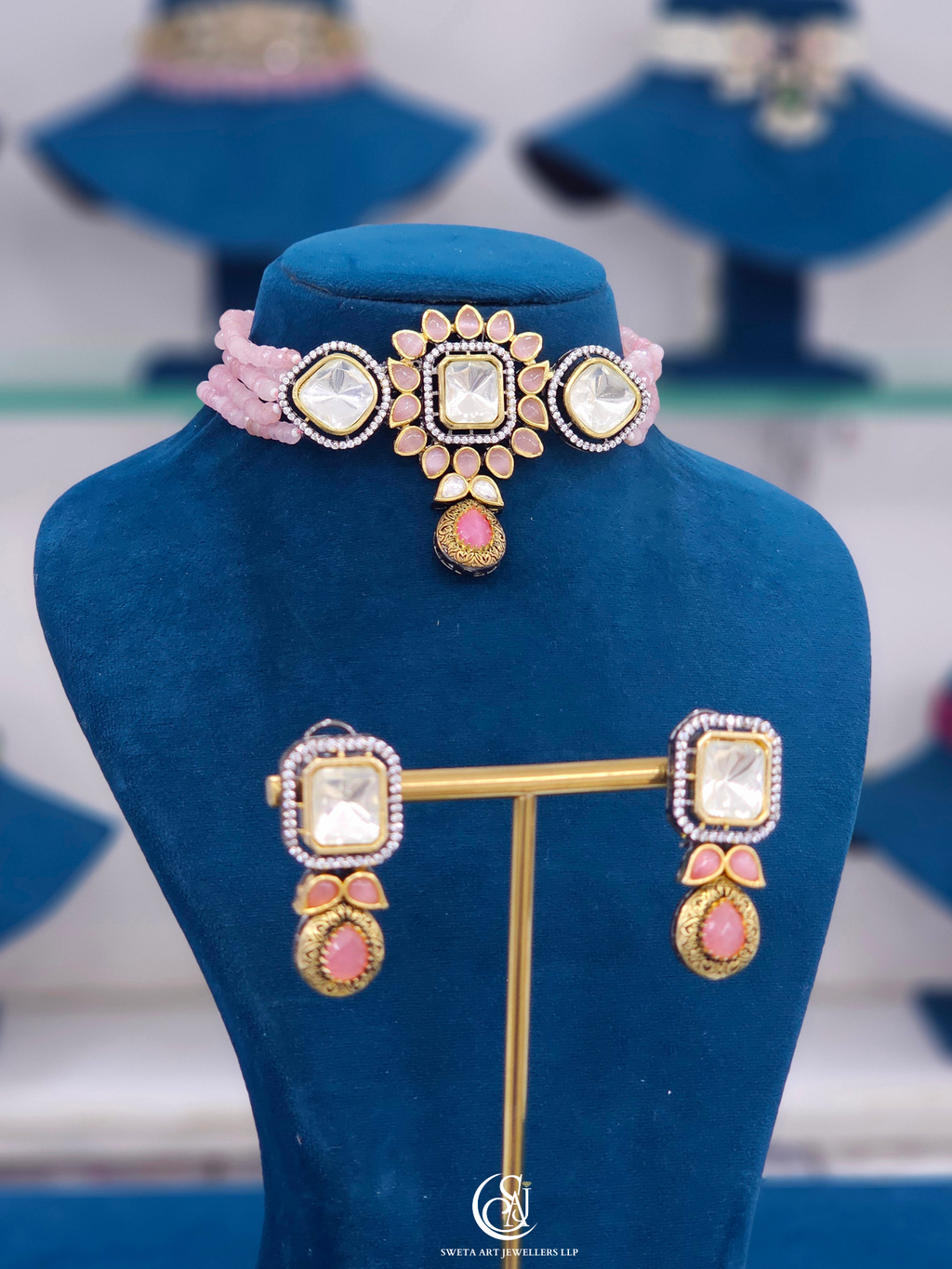 Moissanite Choker Necklace