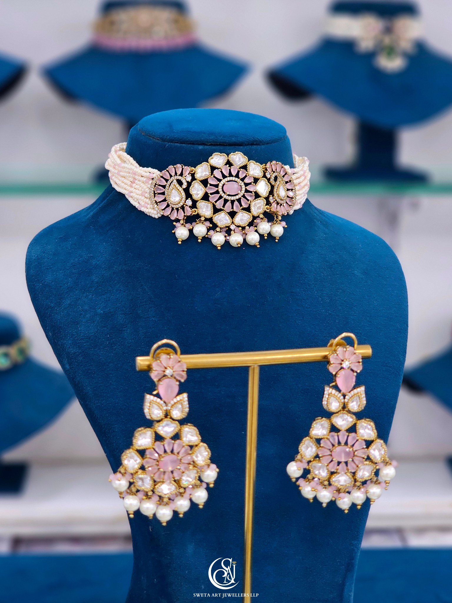 Moissanite Choker Necklace