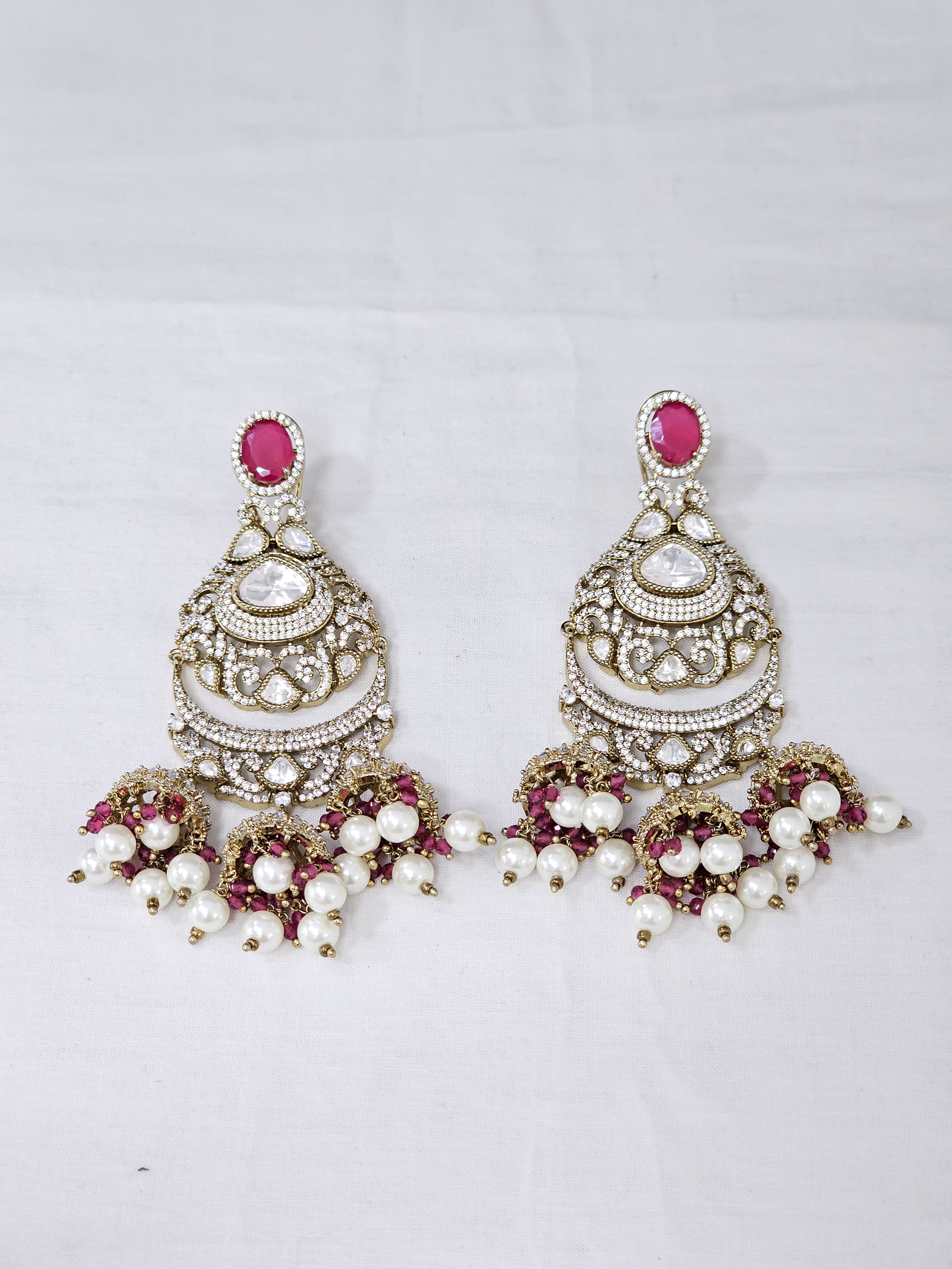 Moissanite Chandbali