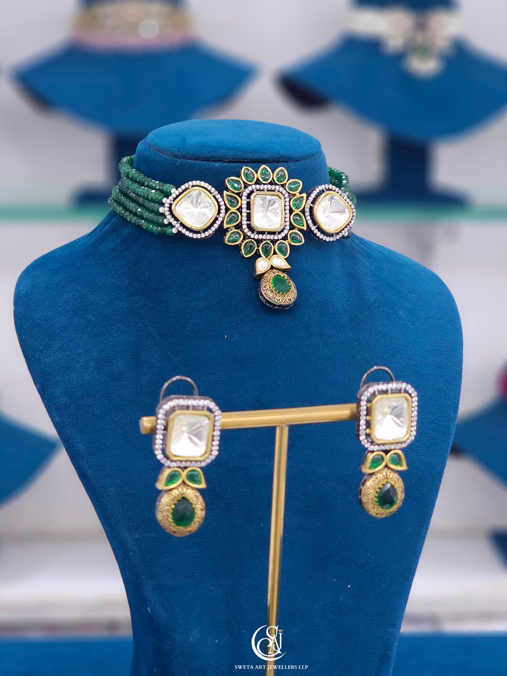 Moissanite Choker Necklace