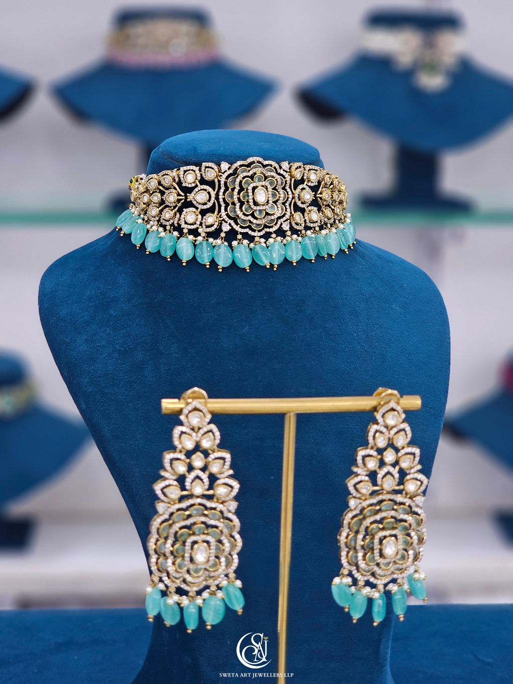 Moissanite Choker Necklace